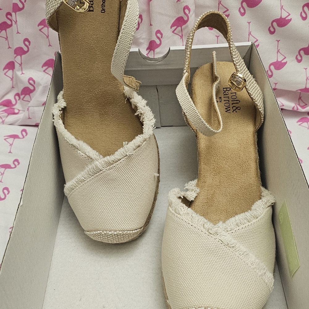 Croft & Barrow Women's Tan Espadrille Slingbacks